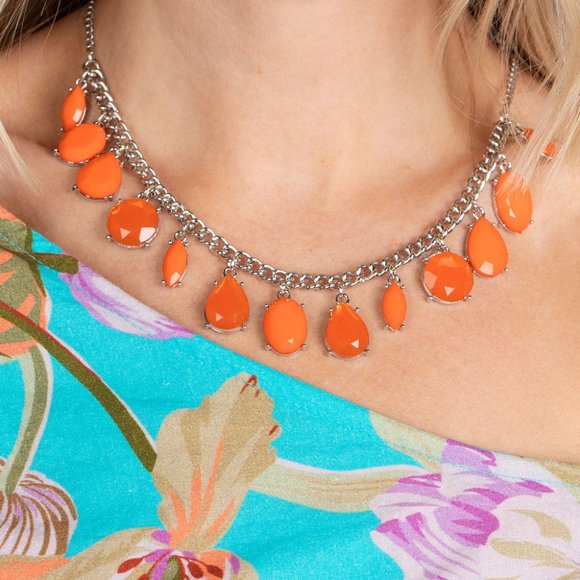 paparazzi Jewelry - Fairytale Fortuity - Orange Necklace